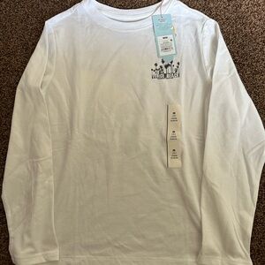 Venice Beach White Long-Sleeve Kids Tee
